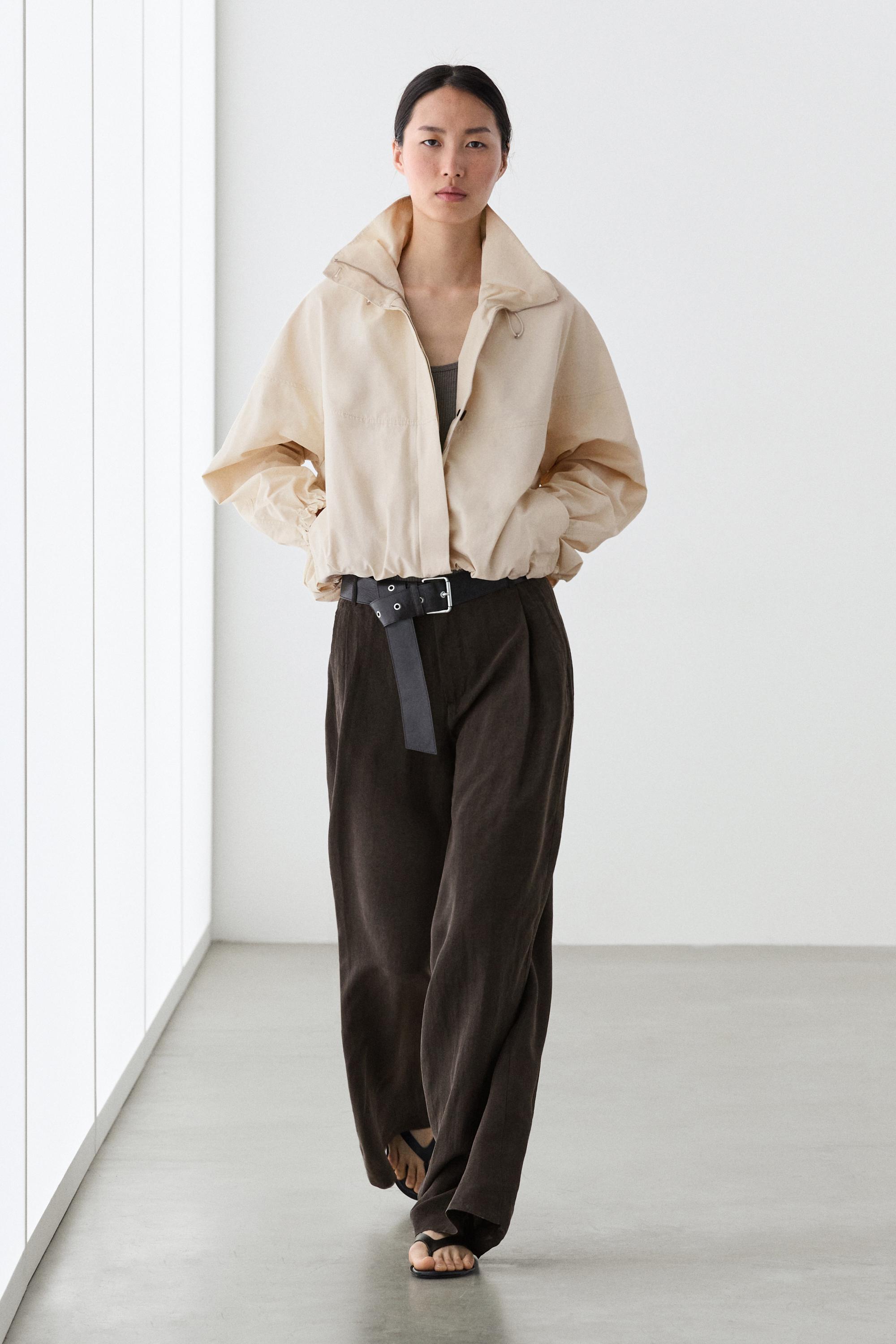 Pantalón fluido wide leg pinzas