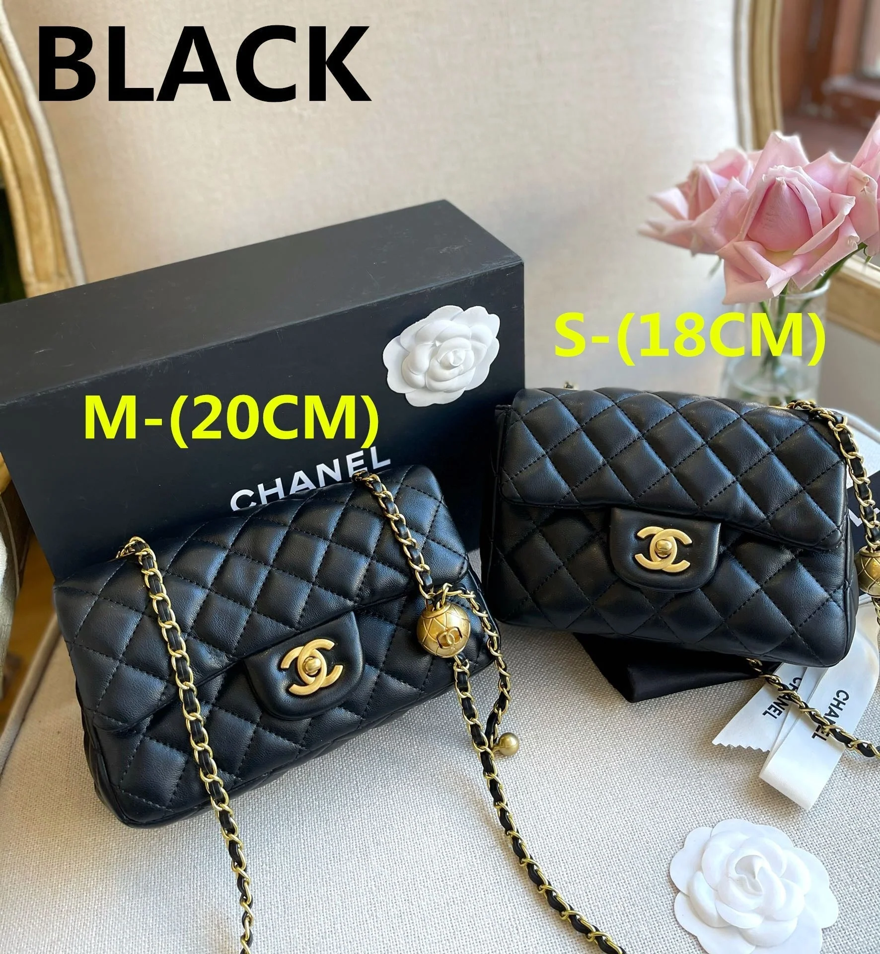 【Chanel】New Arrival♪ Popular Crossbody Bag♡Flap Bag Gold Ball - 9 Colors to Choose From