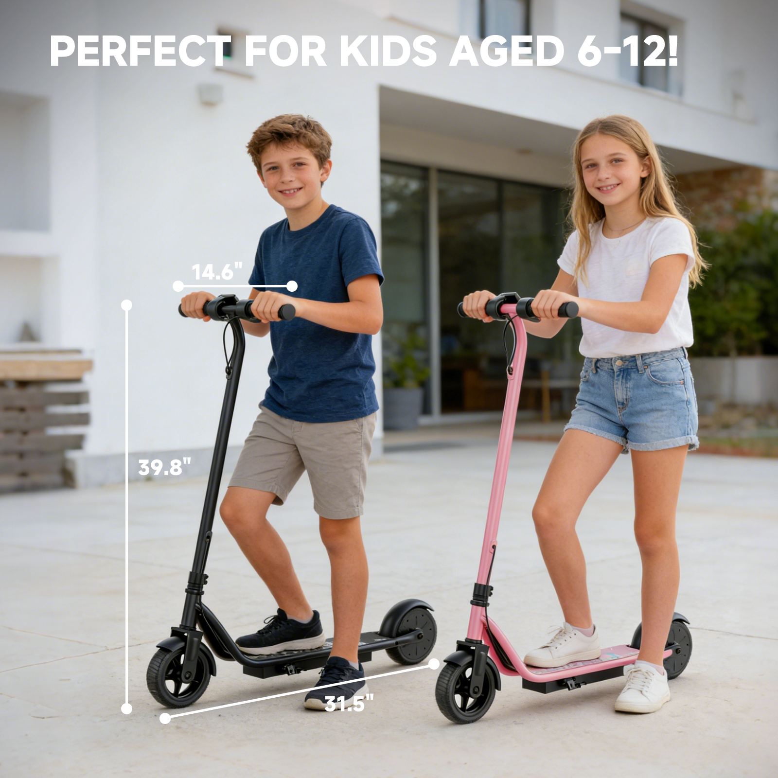 LadPed LP65 250W Electric Scooter 6.5 inch wheel Black
