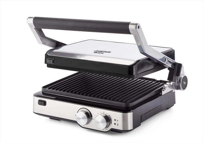ARIETE - Griglia elettrica GRILL & TASTE 1918-nero, acciaio inossidabile