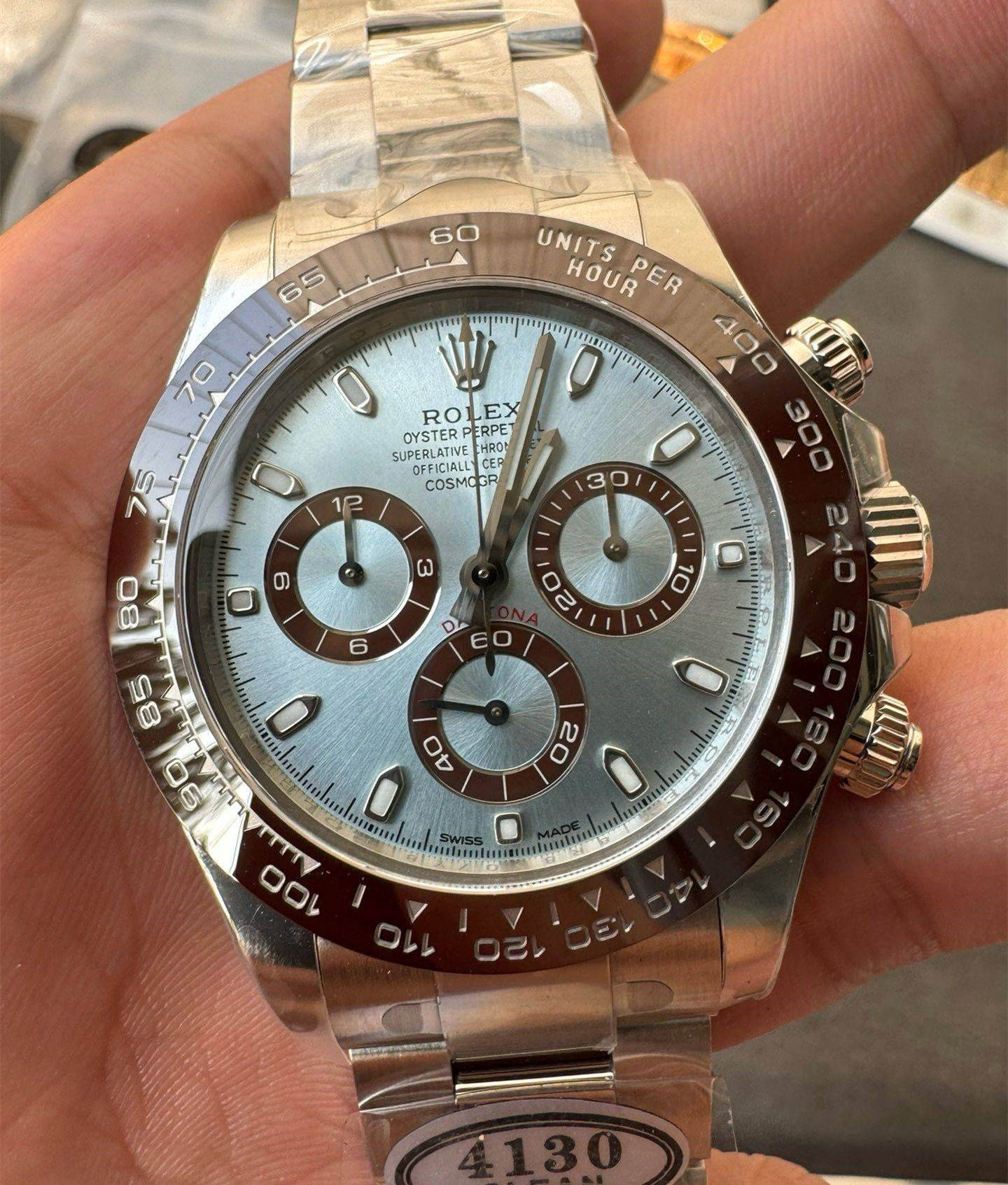 Clean Factory Daytona 116506 Middle East Dial – Ice Blue Arabic Dial 4130 Super Clone