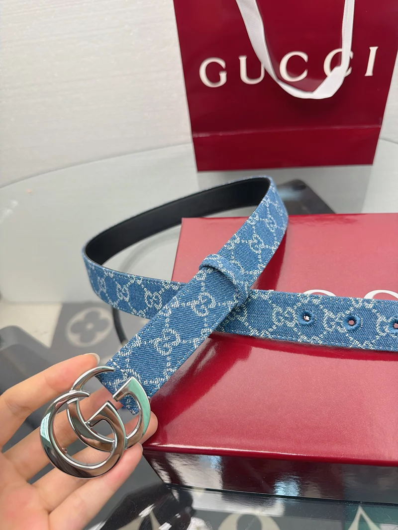 Fashion Blue Narrow Belt PD-6900094