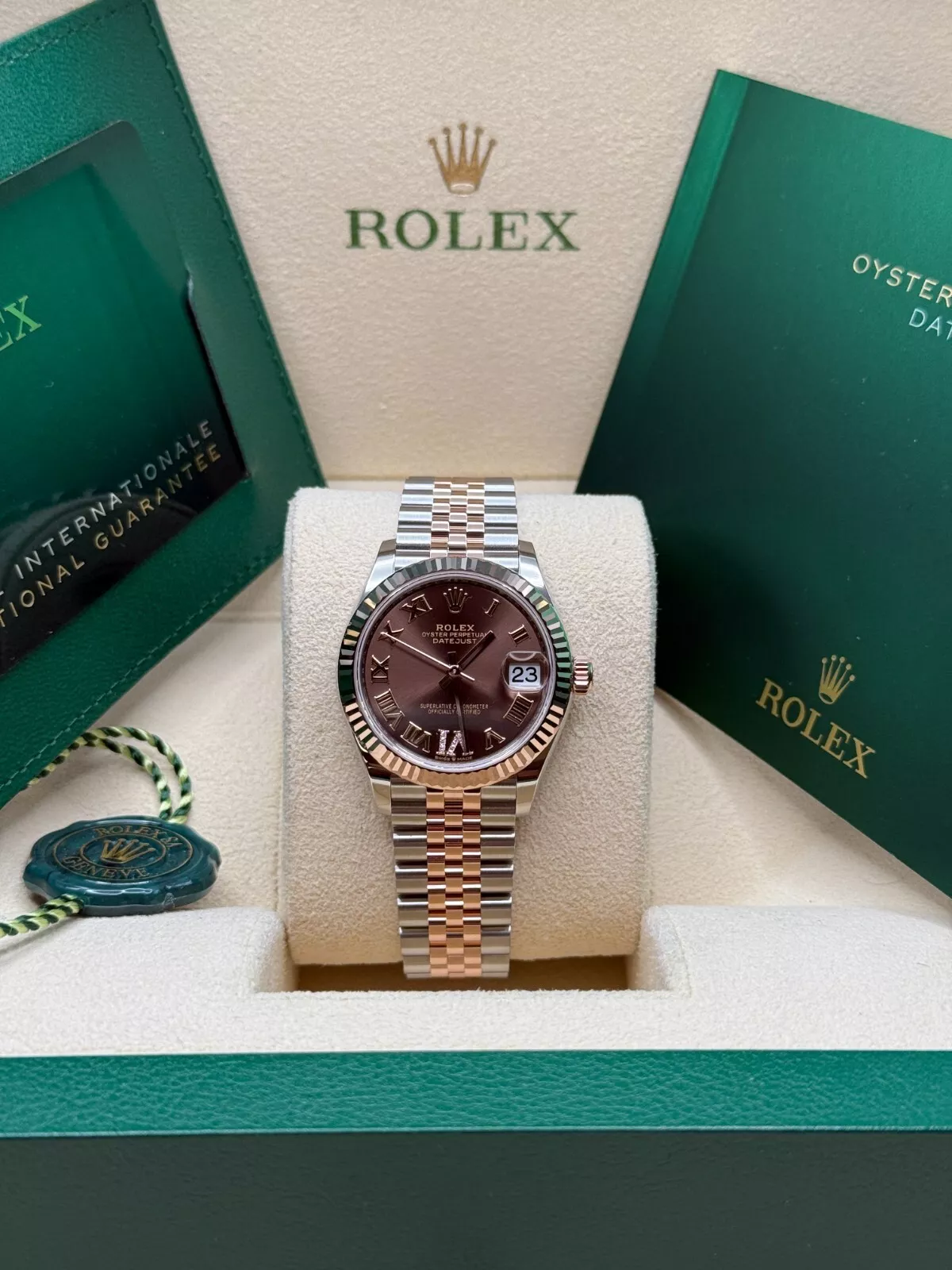 【Super Clone】RLX Datejust m278271-0003/0004 Chocolate 31mm Dial Oyster Bracelet Watch