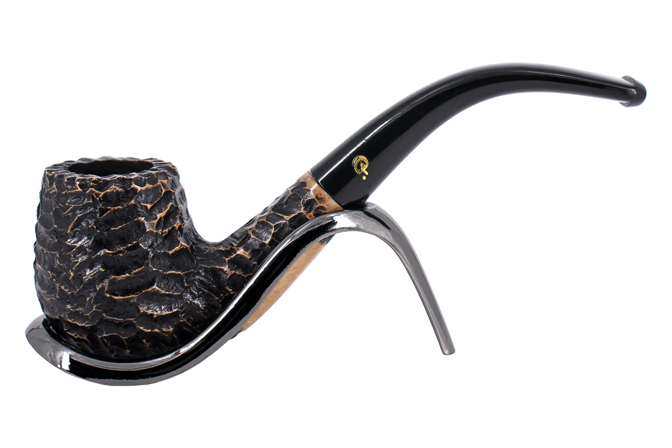 Peterson of Dublin Aran Rusticated Briar Smoking Pipe - Shape No.65