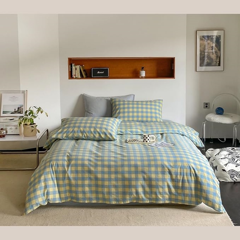 Plaid Duvet Cover Set