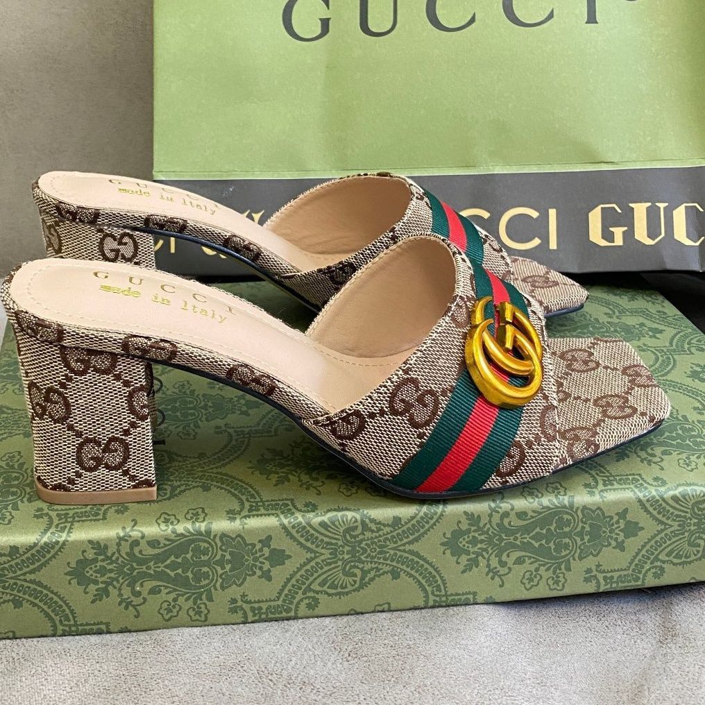 Vintage Embossed Block High Heel Sandals LX-872279