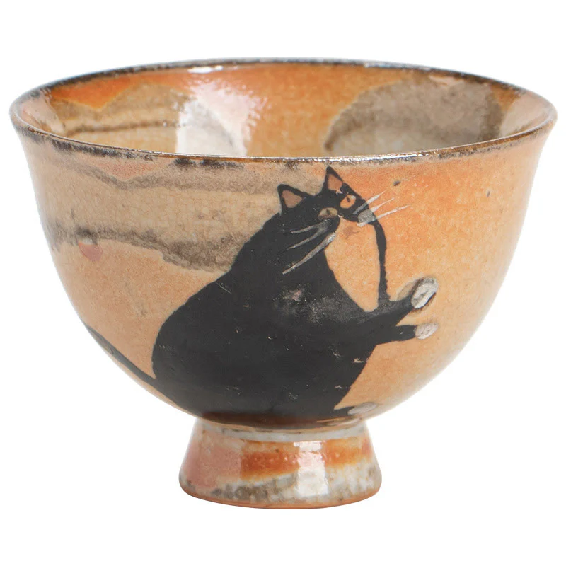 Small Cute Cat Teacup Kung Fu Tea Cup 60ml
