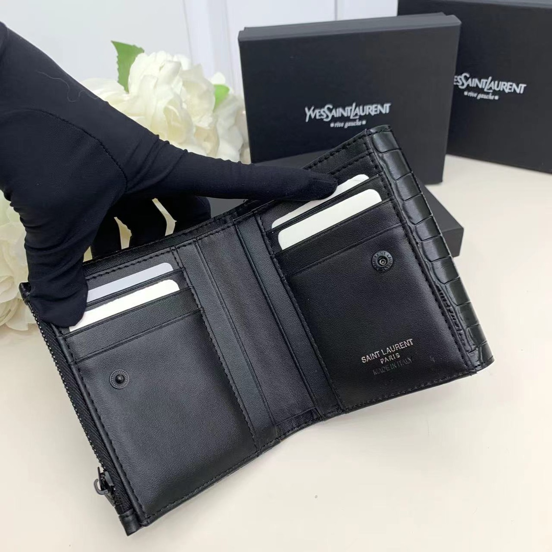 Fashion 4.9″x3.9″x1.0″ Leather Wallet QB-927018