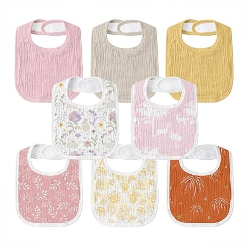 CLOUDBABY-BIB Muslin Drool Bibs for Boys Girls
