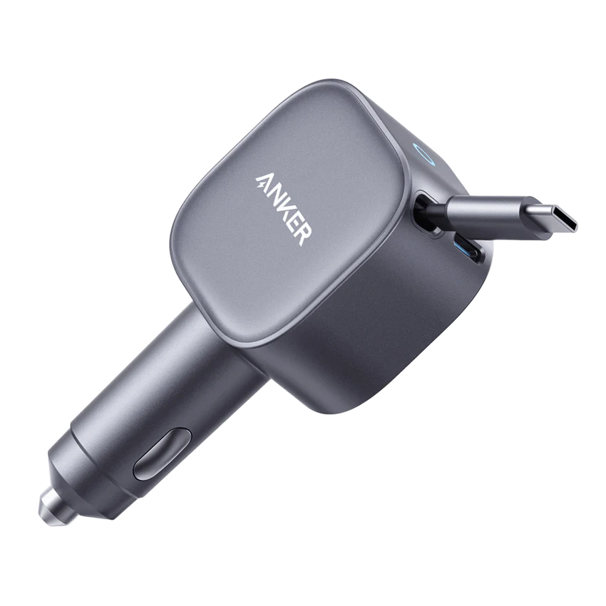 Anker Nano 75W Car Charger and Anker Nano Car Mount (Magnetic, Detachable Pad)