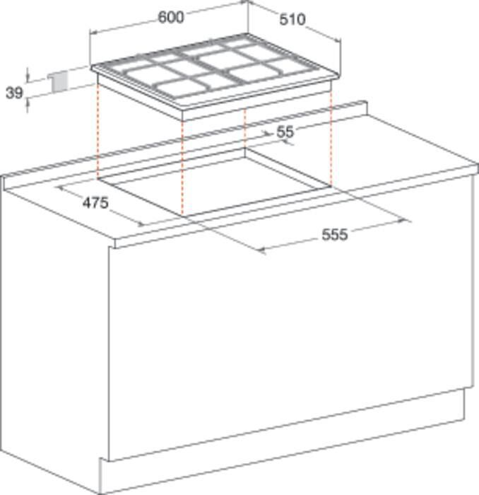 HOTPOINT ARISTON - Piano cottura a gas PCN 640 T (AV) R /HA 4 fuochi-Avena