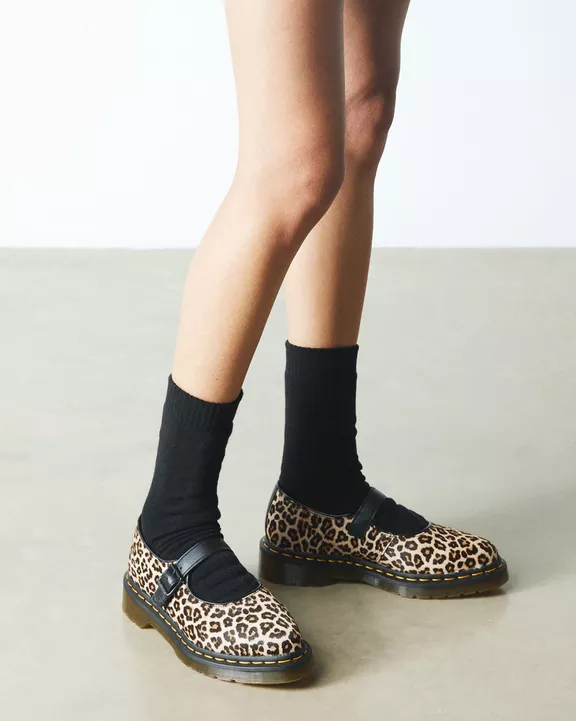 Elphie leopard Mary Jane shoes
