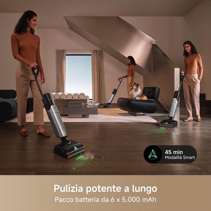 MOVA - Scopa ricaricabile X4VIMPRO-Nero / Oro