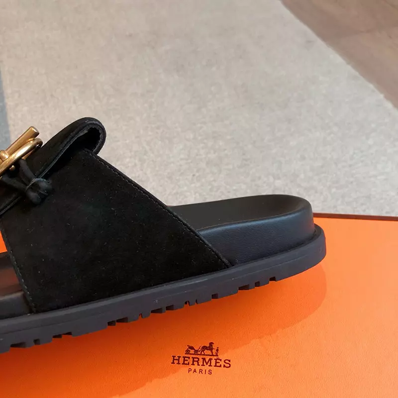 Fashion High Quality Real Leather Non-slip Slippers LX-872311