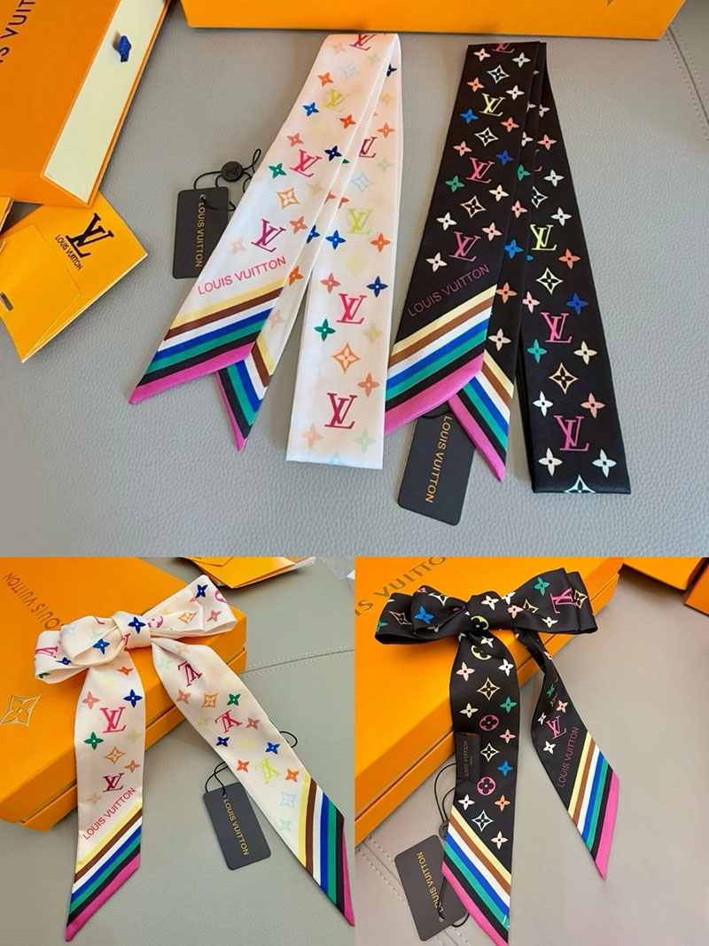 120x8cm Colorful Handbag Ribbon Scarf Neck Bow WJ-987052