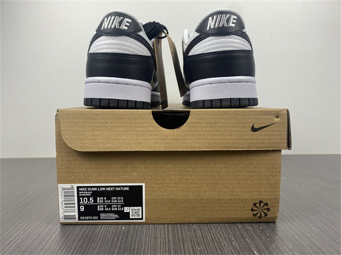NK Dunk Low Next Nature White Black DD1873-102