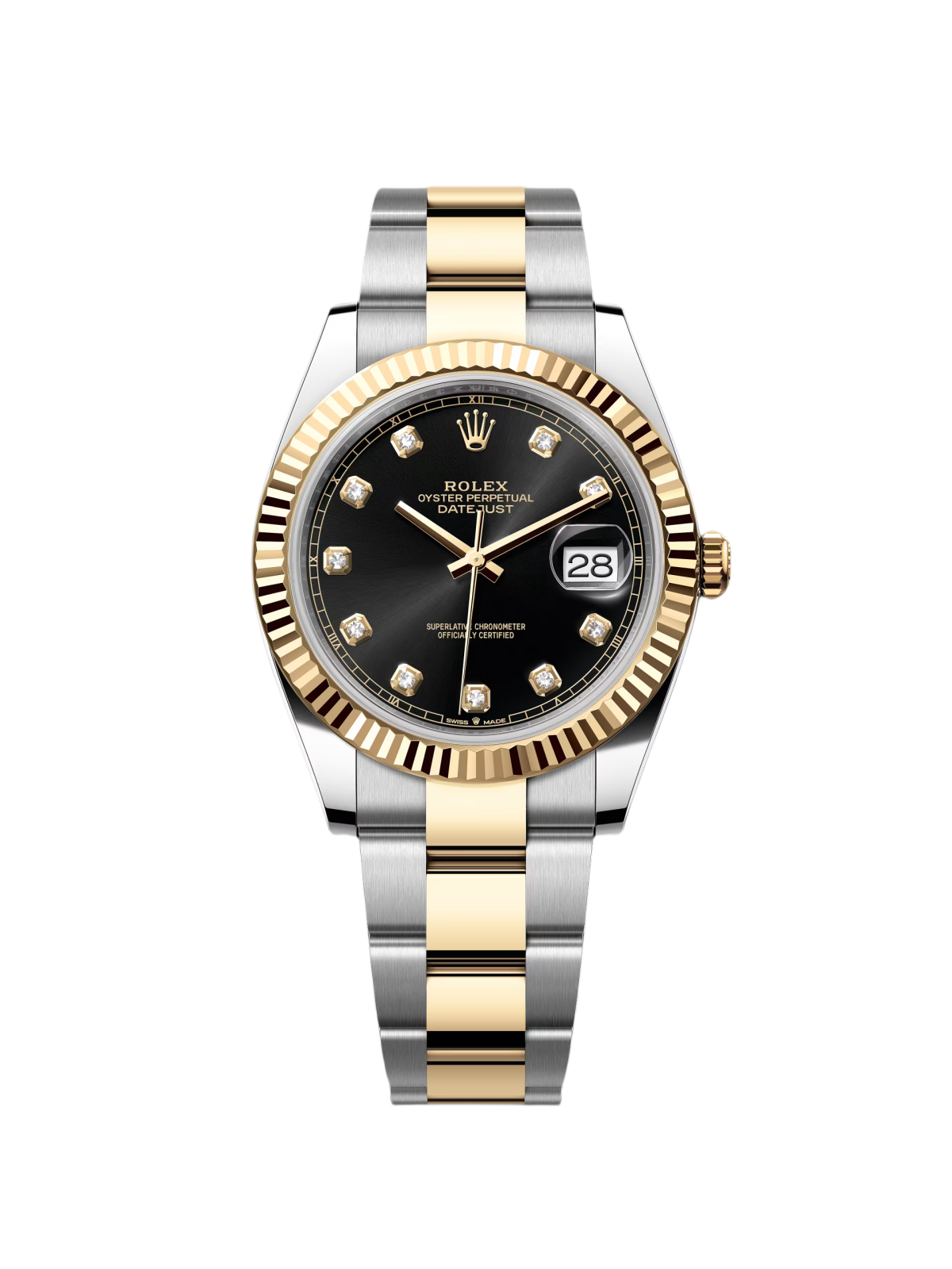 Rolex  Datejust 41mm 126333 Black Diamond Jubilee Steel and Yellow Gold Men’s Watch