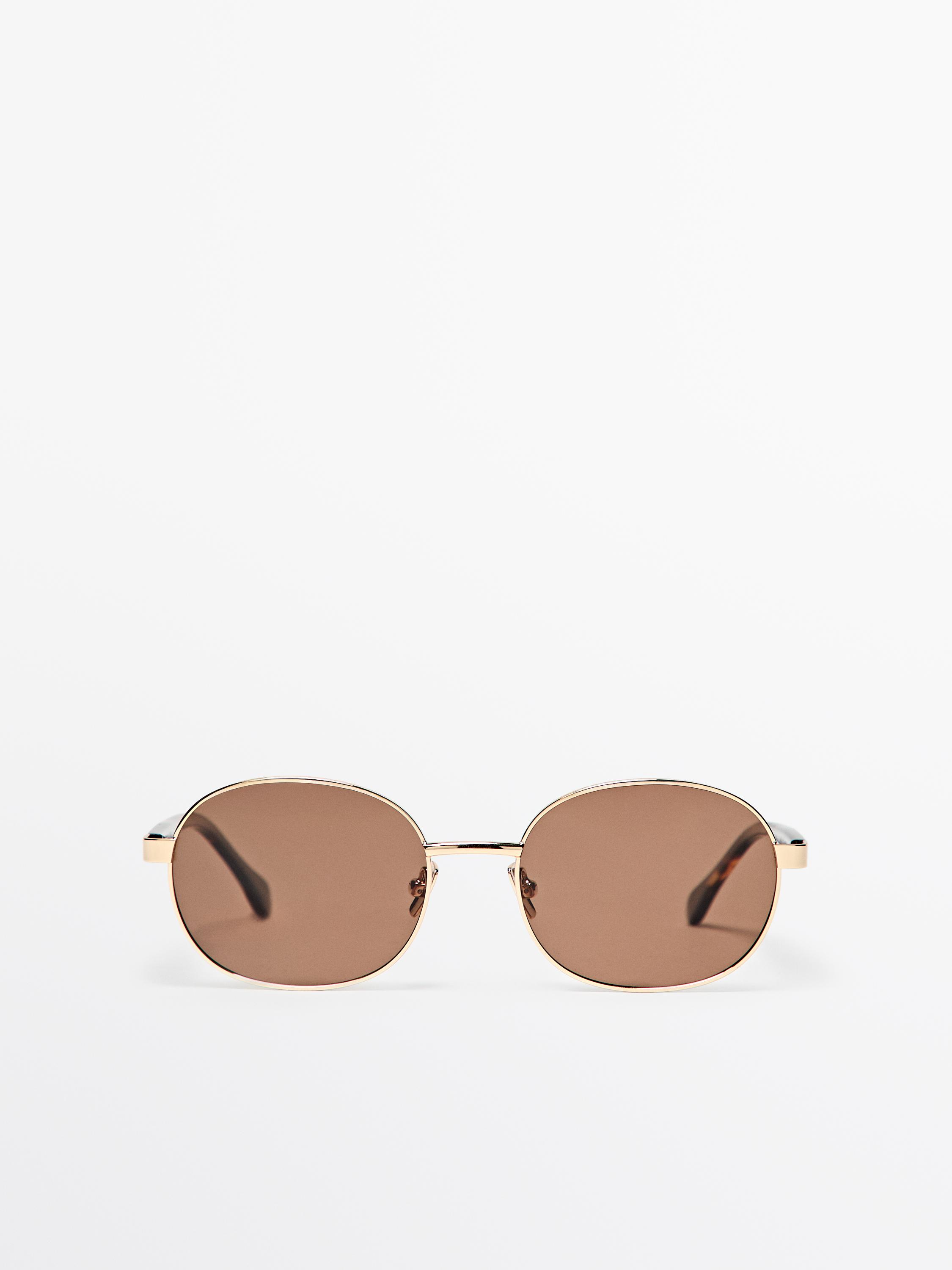 Gafas de sol metálicas - carey redondas