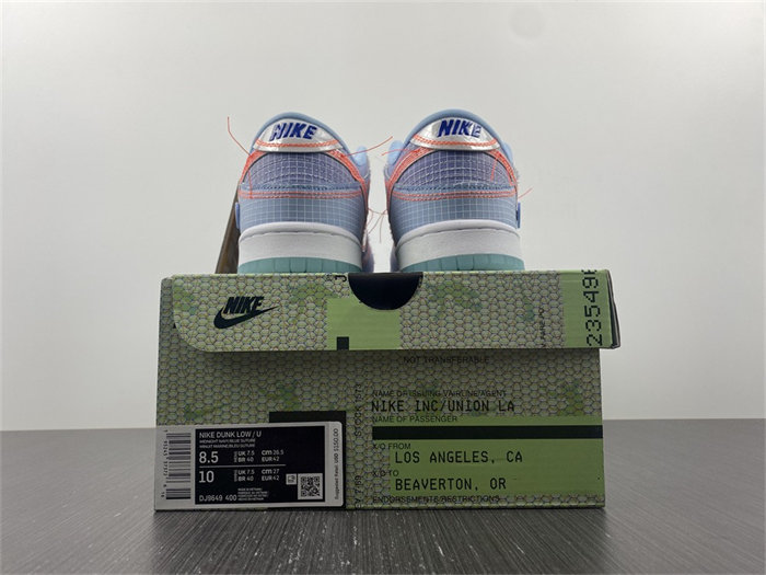 NK Dunk Low Union Passport Pack Argon DJ9649-400