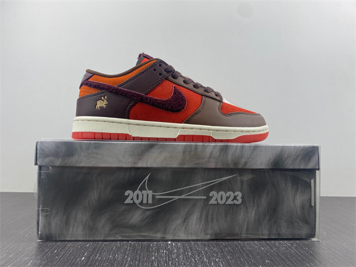 NK Dunk Low Retro PRM Year of the Rabbit Light Crimson FD4203-661