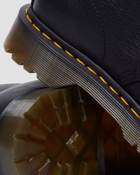 1460 Faux Fur Lined Grizzly Leather Lace Up Boots