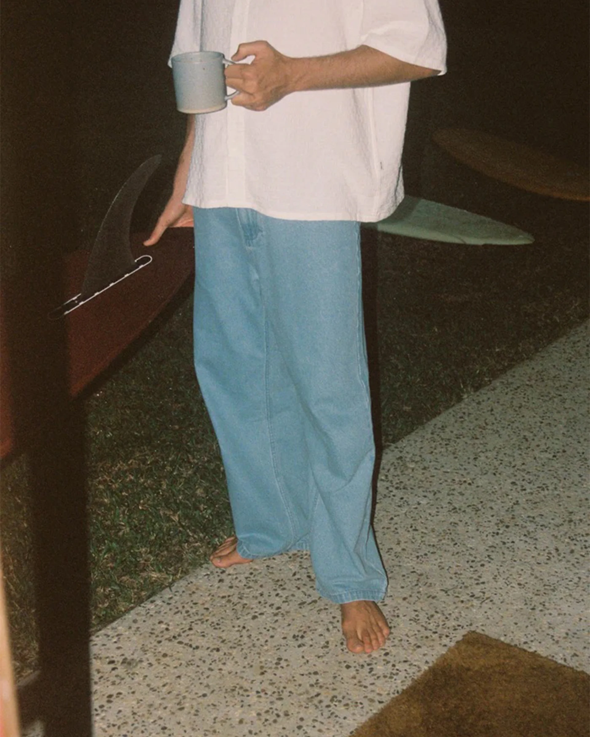 Relaxed Denim Pant - Blue Wash