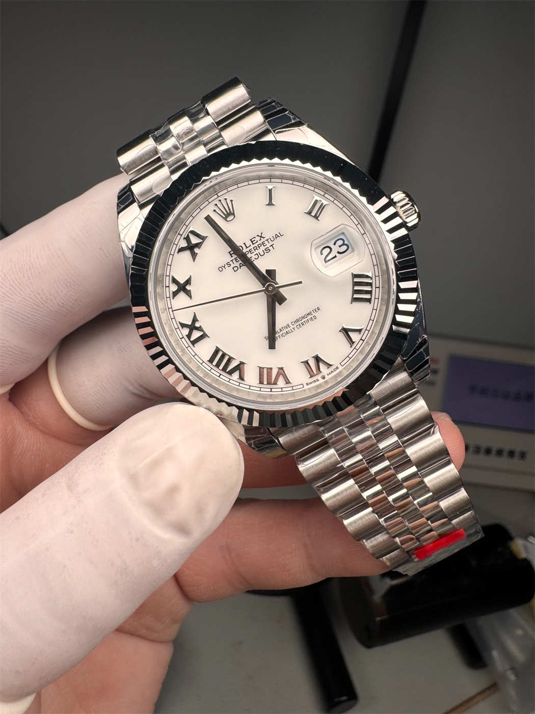 VSF Datejust 41 White Roman – Custom Dandong 3235 Movement [Ref. 126334]