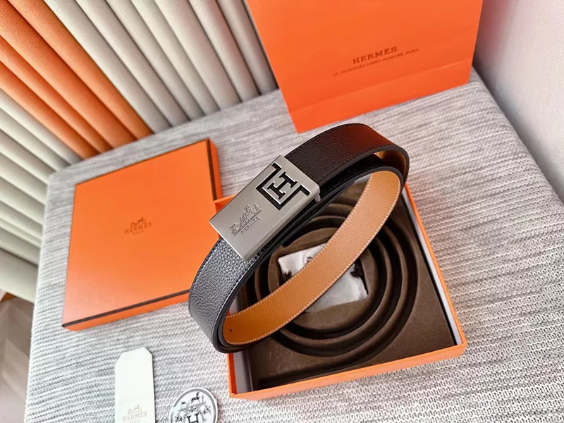 Fashion Wide1.3″ Genuine Leather Reversible Belt PD-6912523