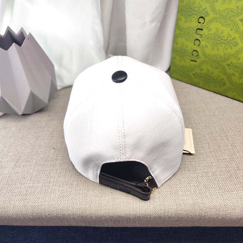 Classical Embroidery Adjustable White Baseball Cap MZ-916115