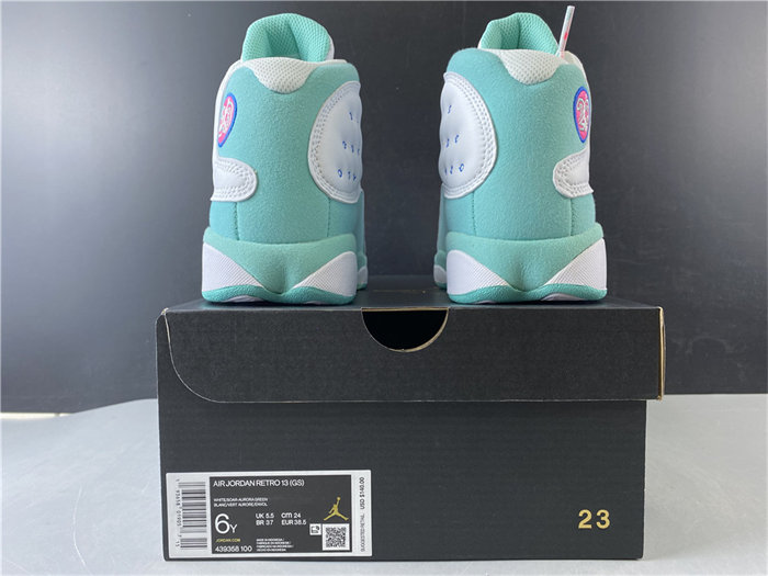 JRD 13 Retro White Soar Green Pink 439358-100