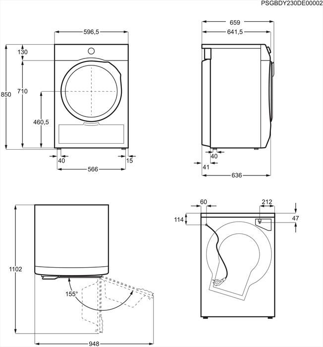 ELECTROLUX - Asciugatrice EW7H49B 9Kg Classe C-Bianco