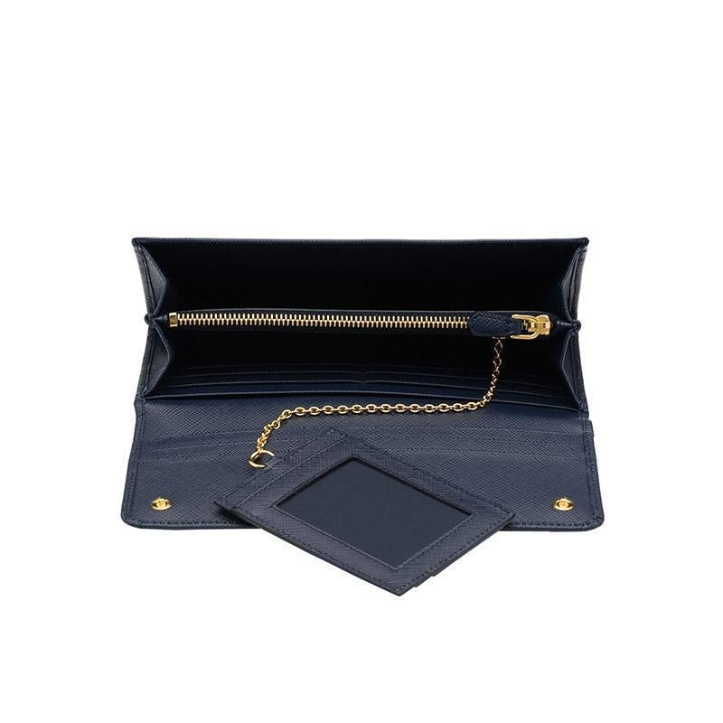 PRADA(プラダ) サフィアーノレザー 財布 ネイビー