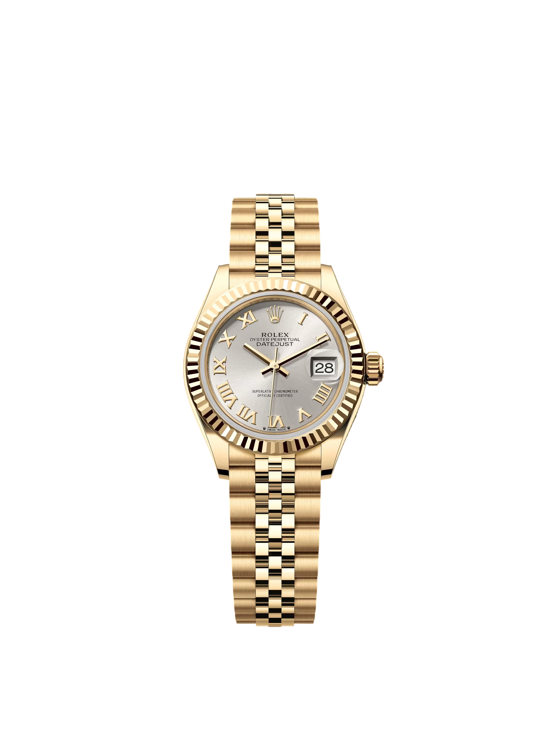 Rolex Lady-Datejust 28mm 279178 Silver Roman Dial