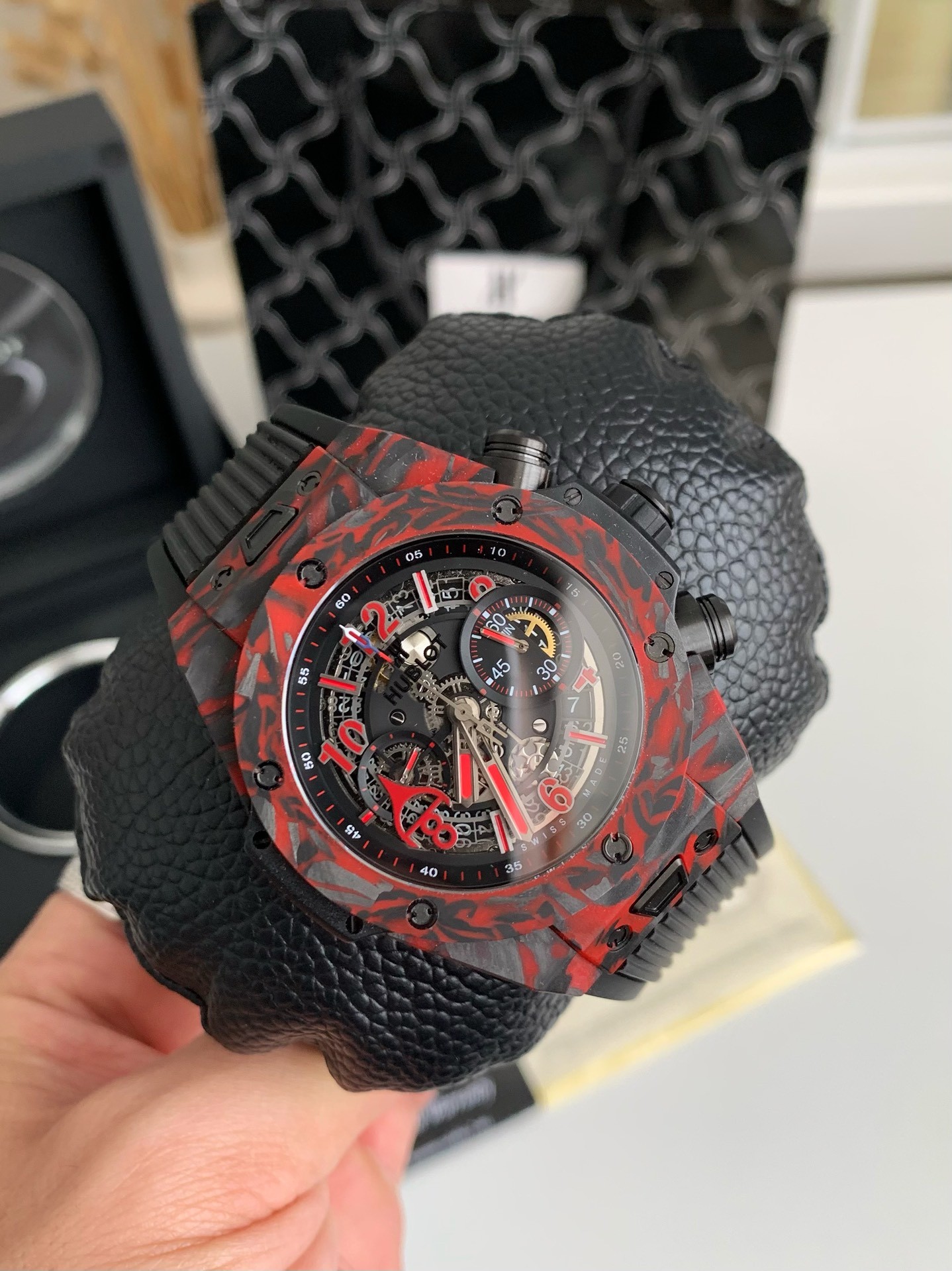 Hublot big bang series limited edition carbon fiber watch