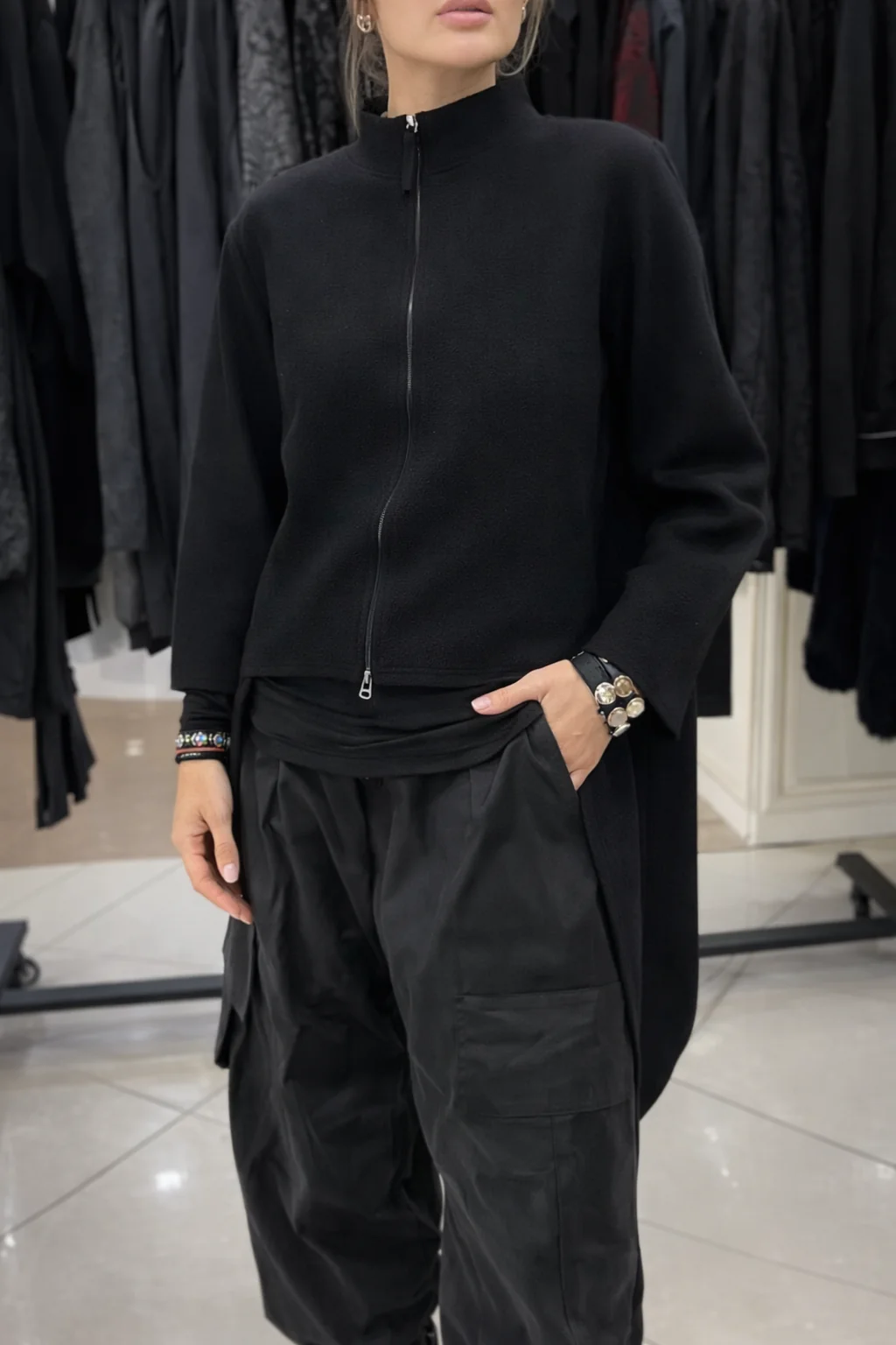 Womens Round Neck Irregular Casual Long Top