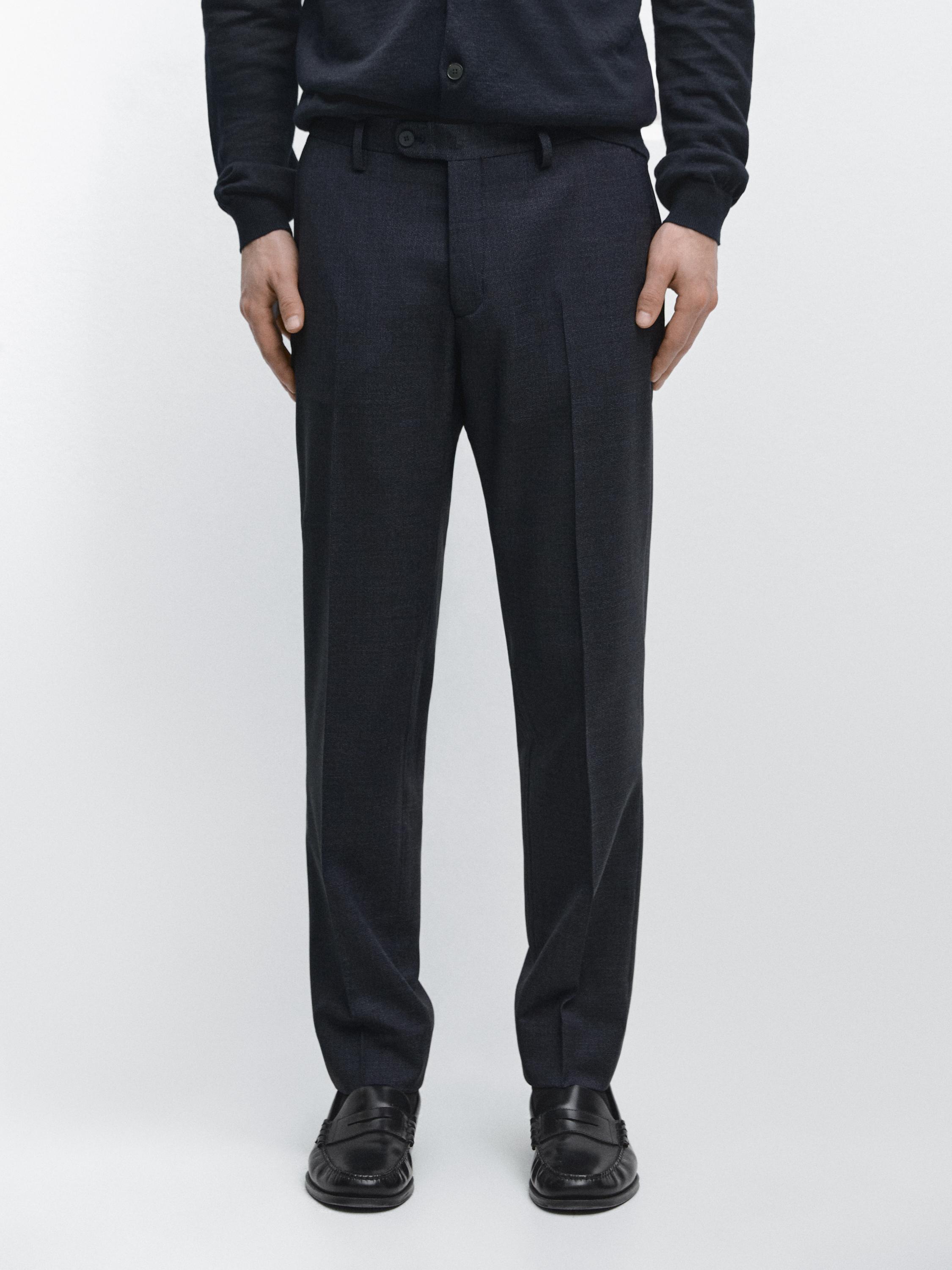 Pantalón traje lana fría