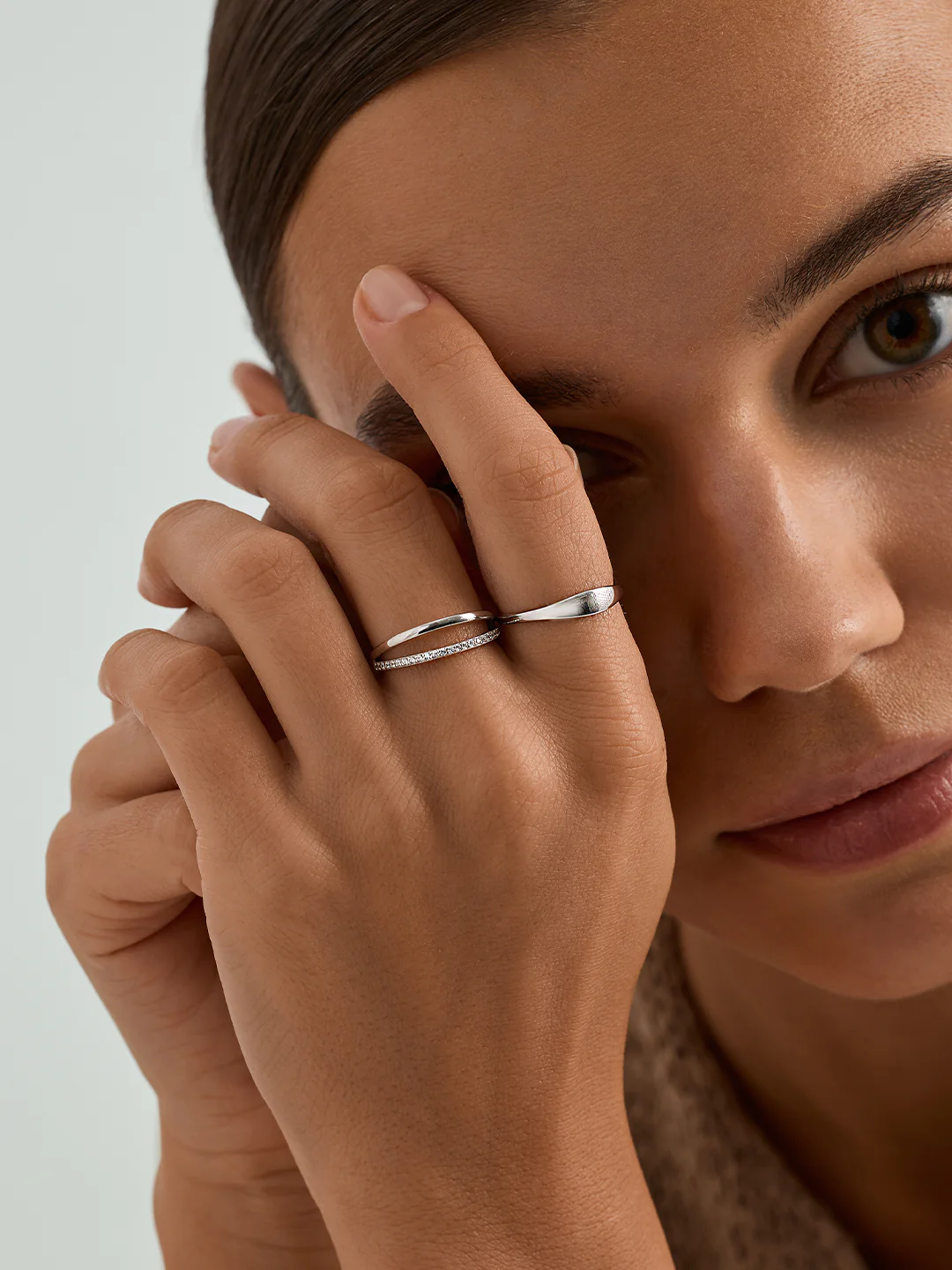 Silver Slim Signet Ring