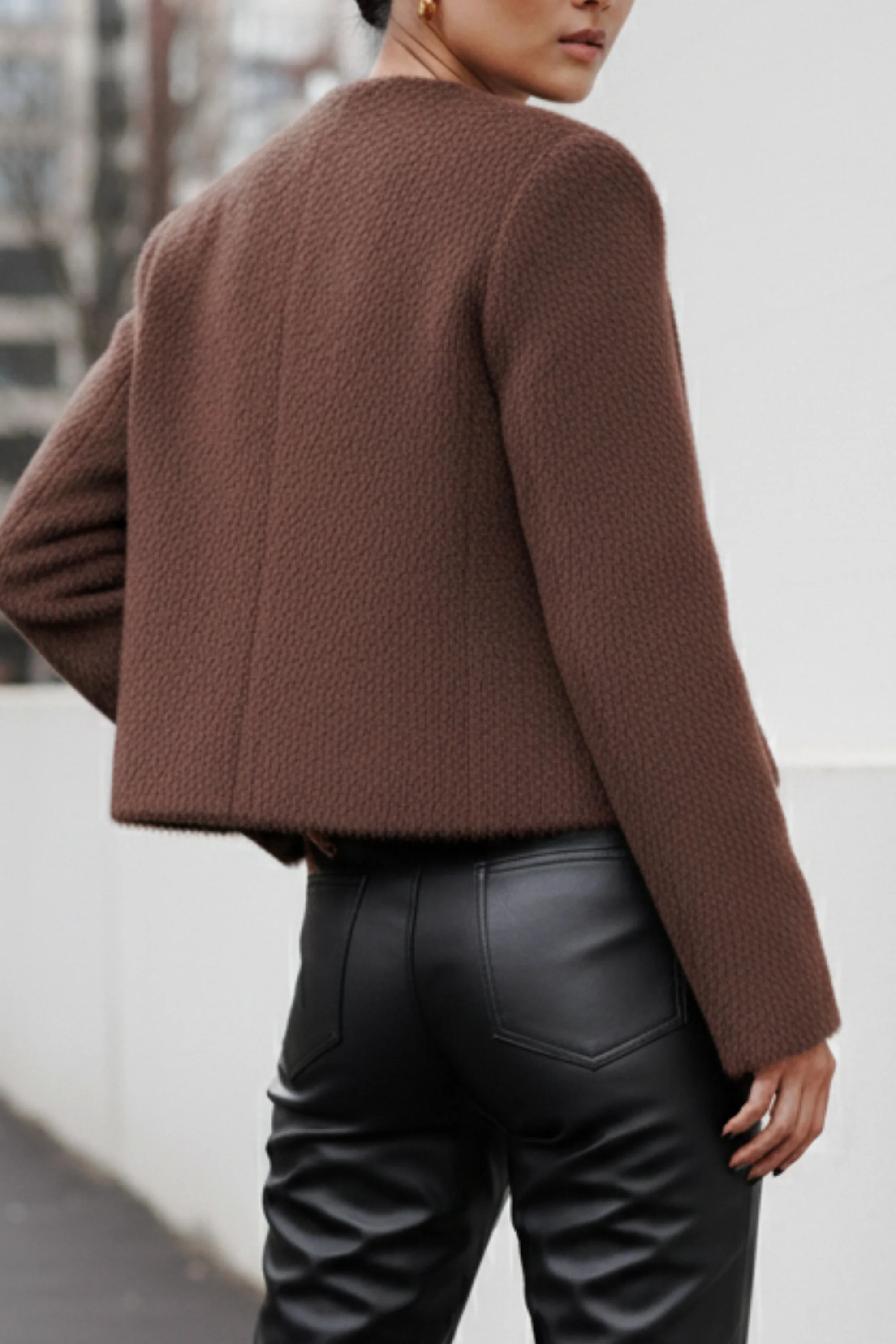 Plush Brown Frost Blazer