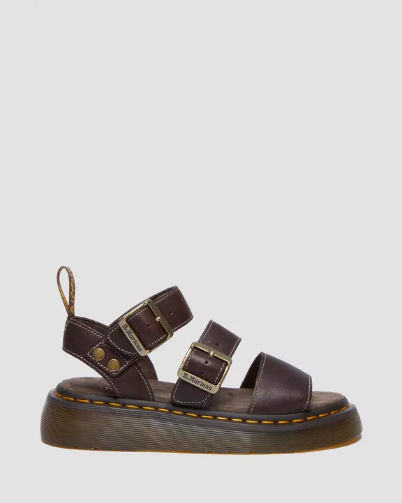 Gryphon Quad Grizzly Leather Sandals