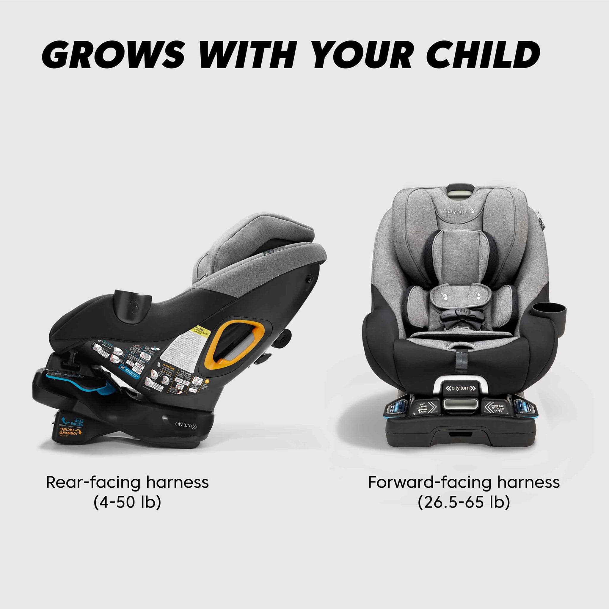 Baby Jogger City Turn Rotating Convertible Car Seat - Dune