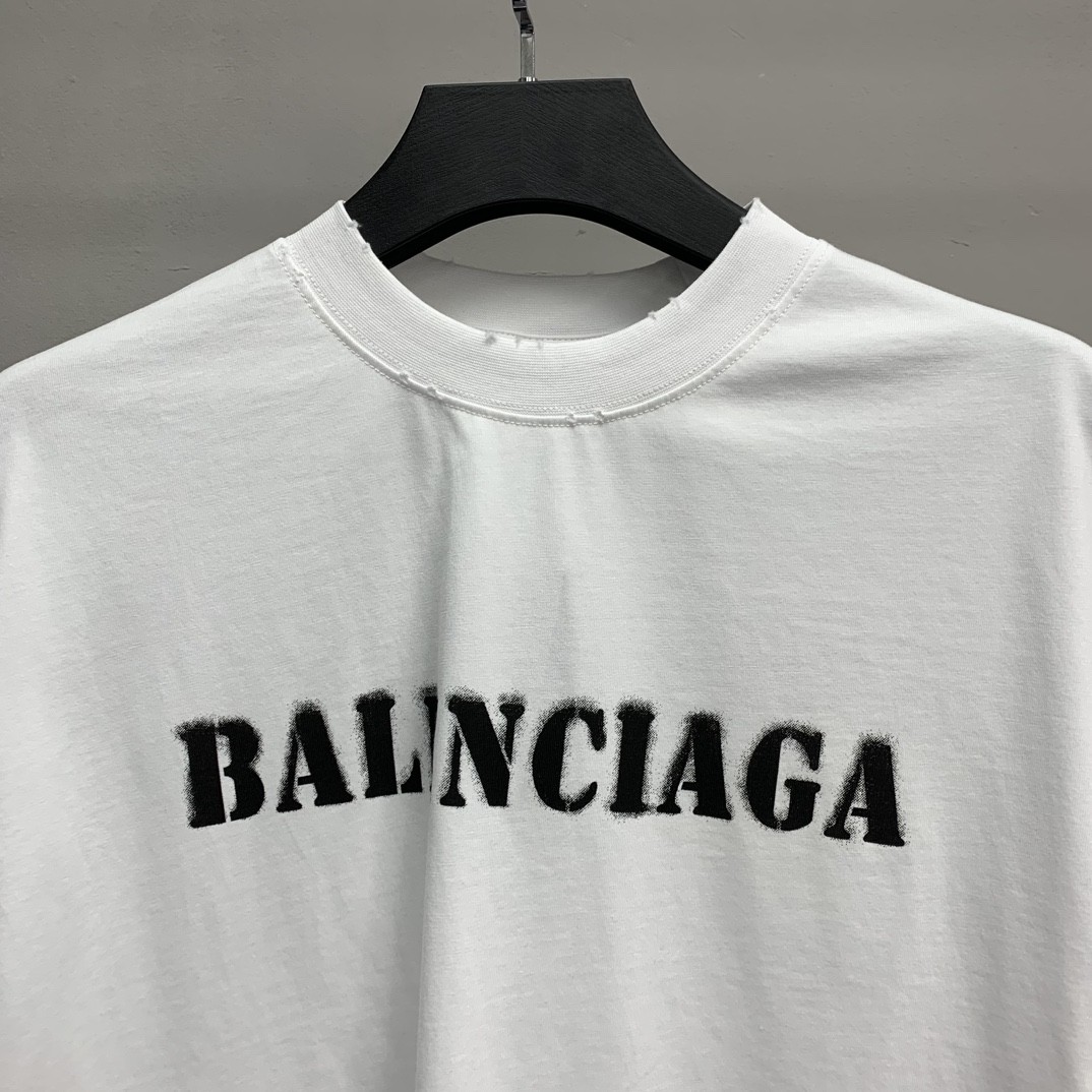 BLCG front and back T-shirt with blurred letters