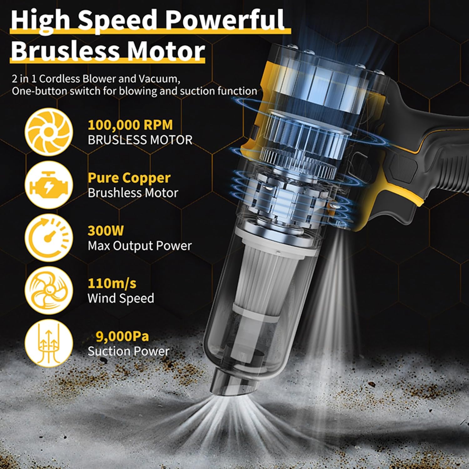 AURIO CF-100 Cordless Leaf Blower