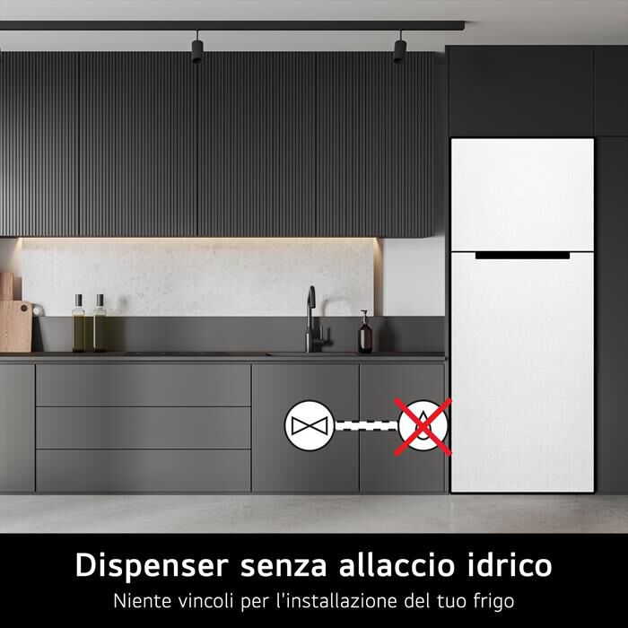 LG - Frigorifero 2 porte GTF744PZPED Classe E 509L-Platino