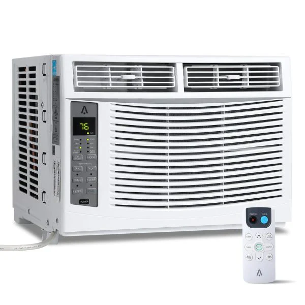 6000 BTU 115V Window Air Conditioner, Reusable Filter Controls, 250 Sq.Ft Coverage