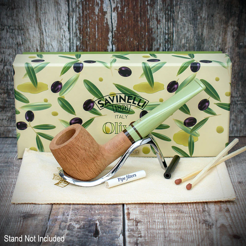 Savinelli Oliva Natural Rustic 106 - 6mm Briar Pipe