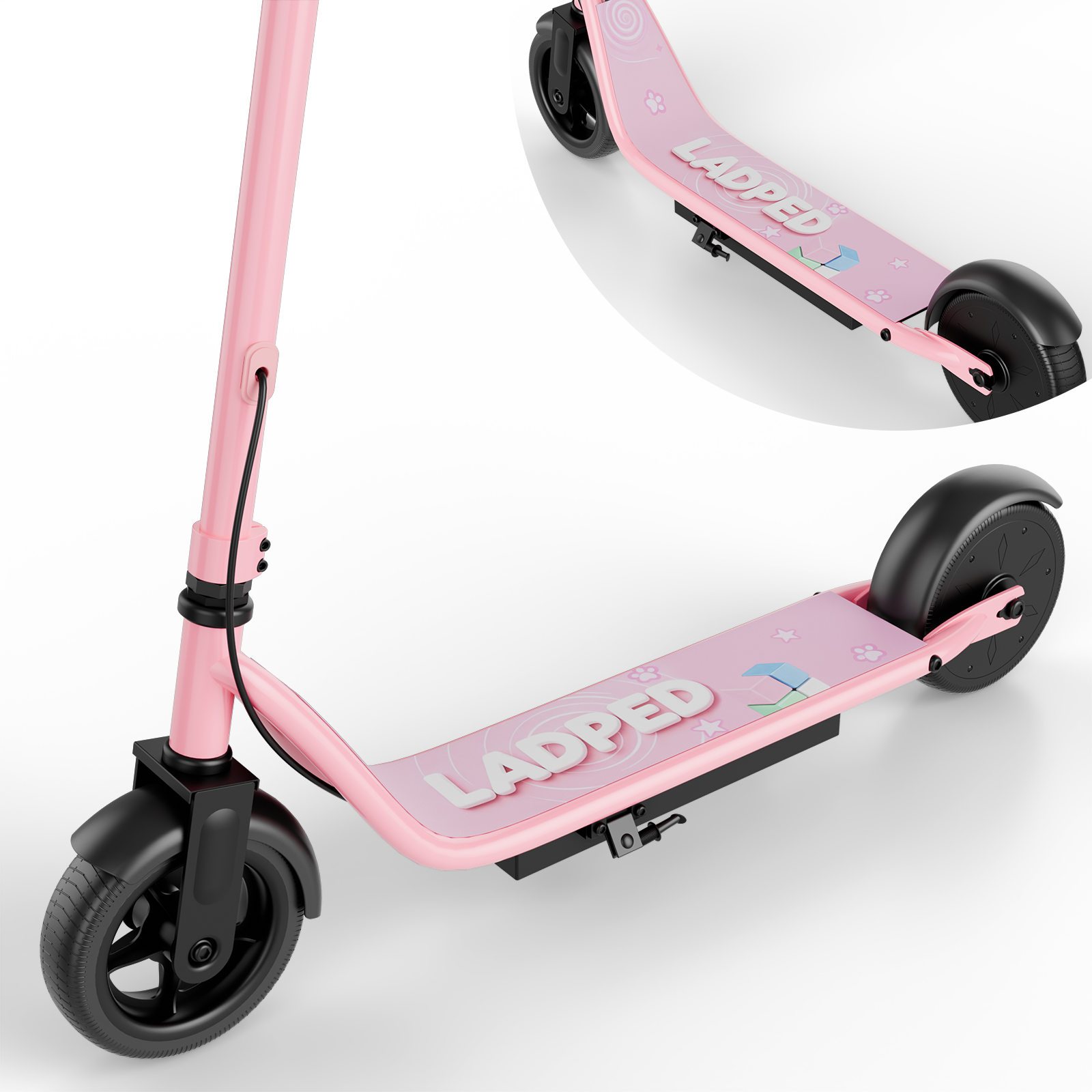 LadPed LP65 250W Electric Scooter 6.5 inch wheel Pink