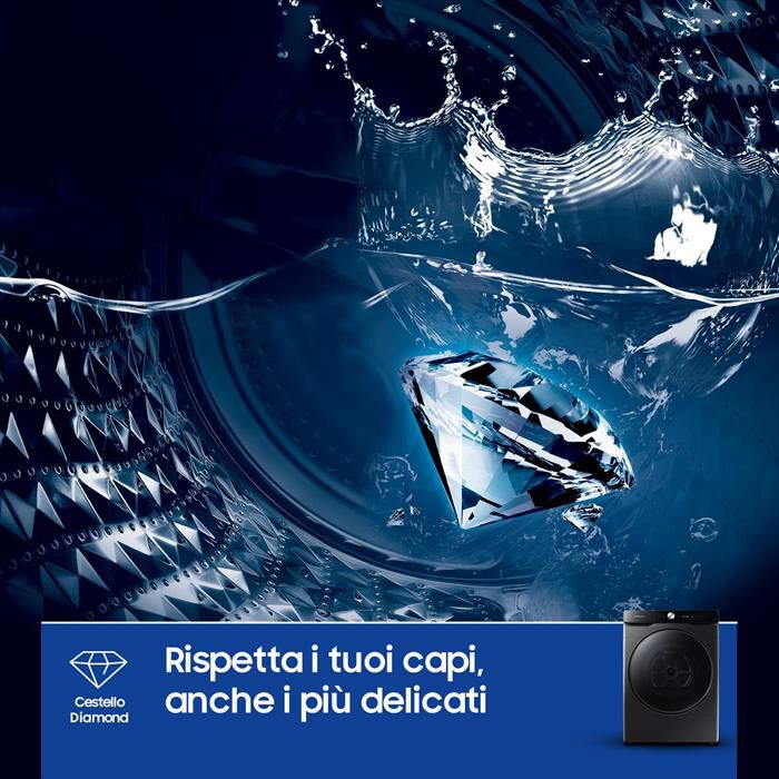 SAMSUNG - Asciugatrice DV16DG8600BVU3 16KG Classe C-Nero