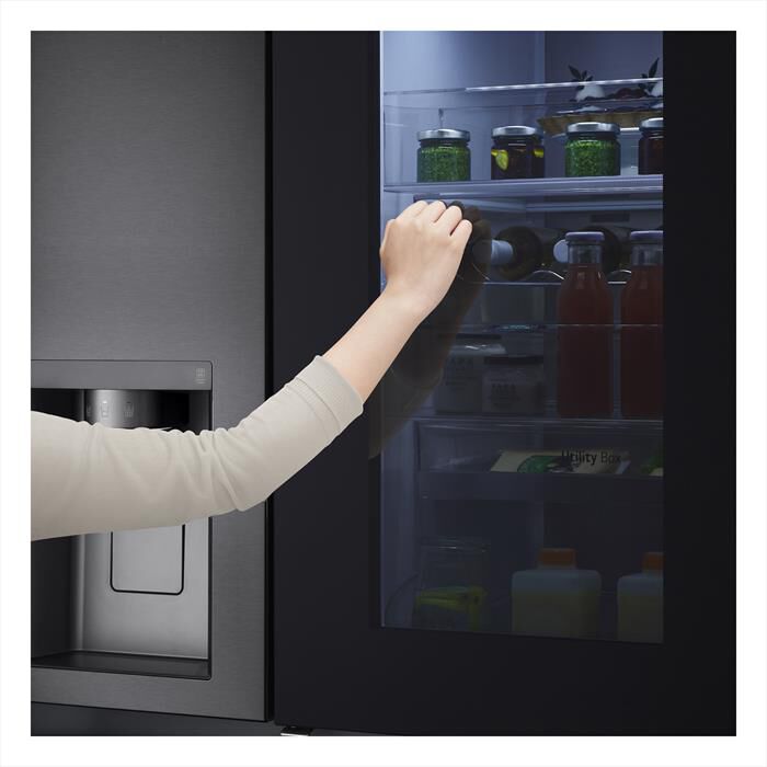 LG - Frigorifero side by side GSXV91MCAE Classe E-Black