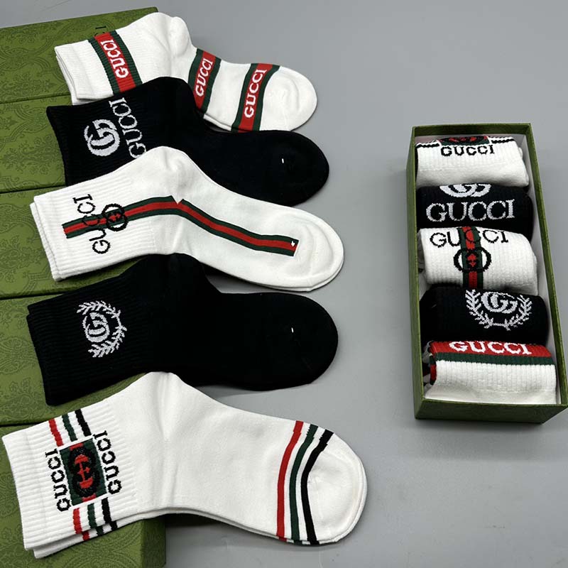 Set of 5 Pairs of Cotton Anti-bacterial Ankle Socks WZ-924000176