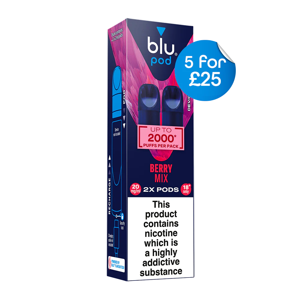 Blu Pre-Filled Replacement Vape Pods 20mg/ml 2 Pack - Berry Mix